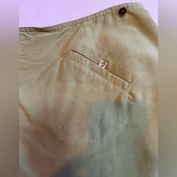 Sortif USA soft muted lime green wrap skirt for women size medium. - Picture 6 of 10